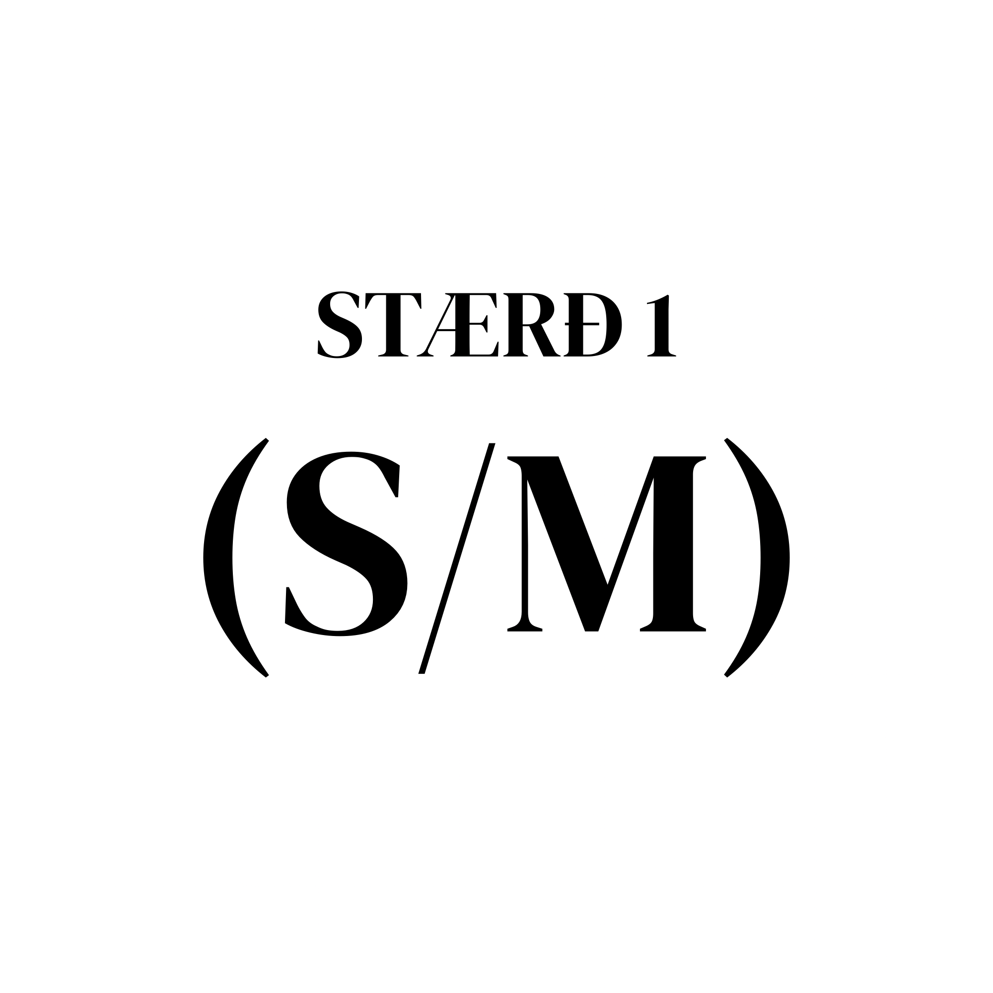 LAGERSALA - stærð 1